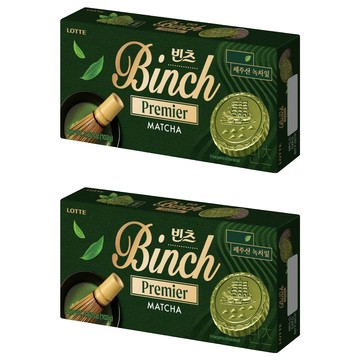 LOTTE 樂天 Binch 抹茶餅乾  102g  2盒