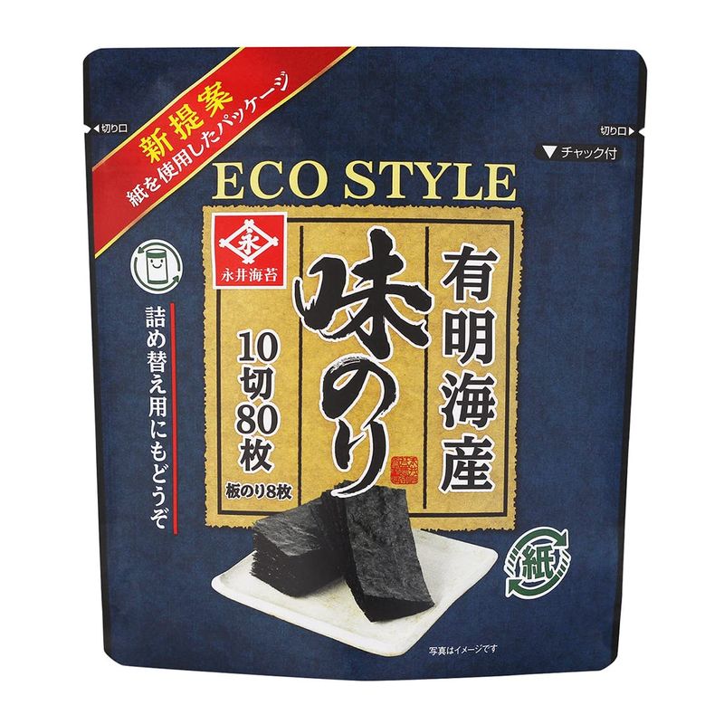 ECO STYLE味のり 10切80枚5袋