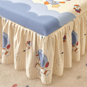 純棉床裙單件2026新款四季通用床罩床裙床笠帶裙邊裙式床單公主風