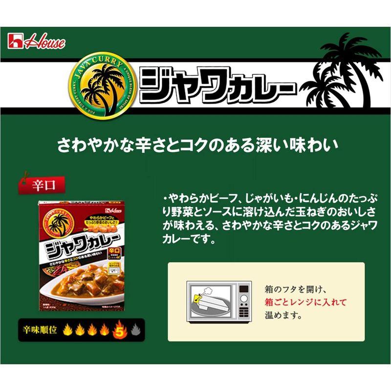 ハウスレトルトジャワカレー辛口 200G ×10個 レンジ化対応・レンジで簡単調理可能