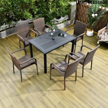 藤編桌椅 沙發椅 戶外家具 酒店家具 度假村家具 戶外沙發 庭院家具 躺椅 戶外桌椅組合 休閒家具 露營桌椅 商用家具 戶外桌椅組合餐飲咖啡廳室外庭院露天休閑藤椅外擺陽臺茶幾椅子 支持訂製 免運到府 快速出貨