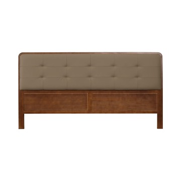 Homelike 喜家居雙人加大6尺貓抓皮床頭片-胡桃色(2531)