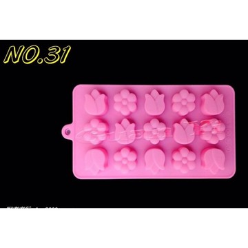 編號31.矽膠模 15孔花朵造型