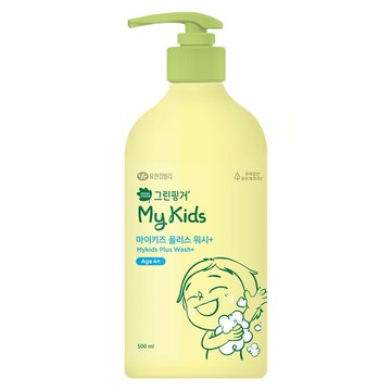 GREEN FINGER 綠手指 My Kids Plus 兒童溫和潔淨沐浴露 水蜜桃香  1個  500ml