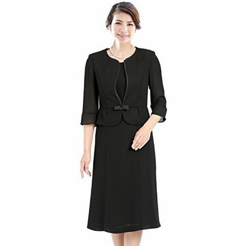 ニナーズ Nina S ブラックフォーマル レディース 夏用 喪服 礼服 ワンピース 大きいサイズ ロング丈 Ns 1401 13号 通販 Lineポイント最大get Lineショッピング