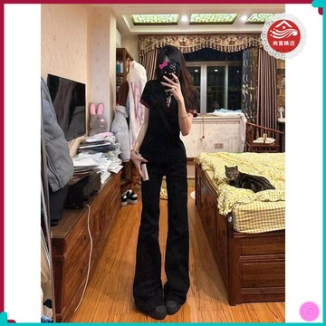 🎀韓係POLO衫🎀這件好帥!!!【格紋撞色】美式複古風短袖T恤女夏INS修身顯瘦上衣 PJJZ