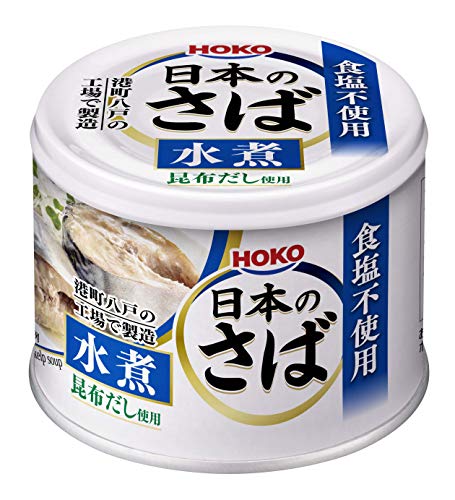 宝幸 日本のさば水煮 食塩不使用 昆布だし使用 190ｇ12缶 190グラム (x 12)