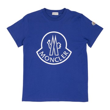 Moncler Enfant Kids 藍色棉質 T-Shirt
