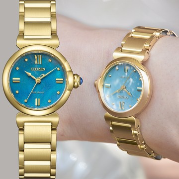 CITIZEN 星辰 L系列 Aqua Limited 限定款 限量大三針女錶 EM1133-85L