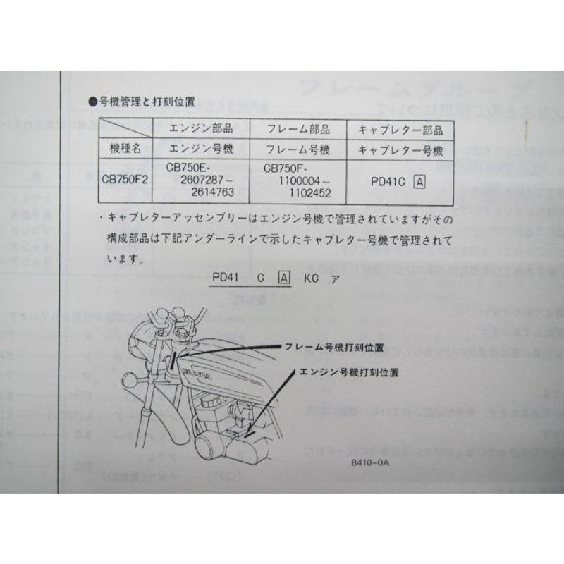 CB750F パーツリスト 2版 ホンダ 正規 中古 バイク 整備書 CB750F-110 NA 車検 パーツカタログ 整備書 |  LINEブランドカタログ