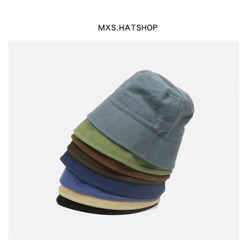 日系vintage復古漁夫帽子男女遮臉鐘形盆帽韓版春夏百搭ins水桶帽