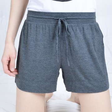 夏天莫代爾睡褲短褲女夏季寬松薄款短款家居褲單件純色睡衣可外穿