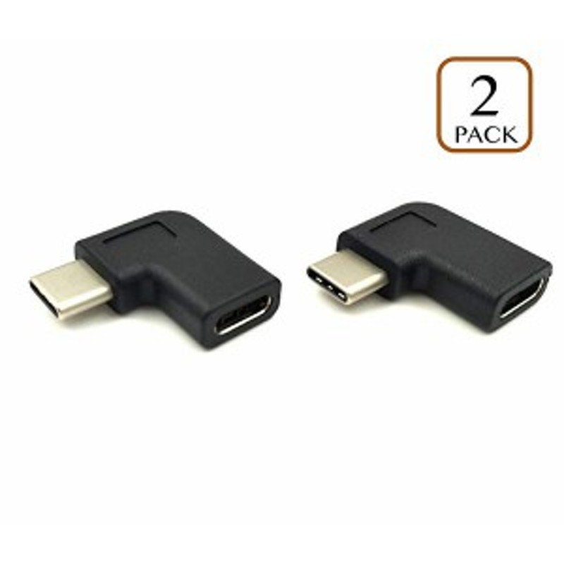 2個セット90度 USB Type C アダプタ 変換 USB-Cオス to USB Cメス USB3.1 変換コネクタ L字型角度変換 アダプタ，USB  Type C 延 ... 通販 LINEポイント最大10.0%GET | LINEショッピング