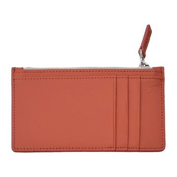 Raymay 藤井 優質極簡卡片零錢袋  灰紅  12.5 x 7.5 x 0.8cm