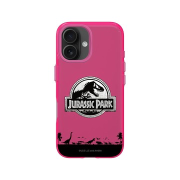 iPhone 16 Clear 粉漾桃 - Jurassic Park/ Jurassic World - 恐龍遷移