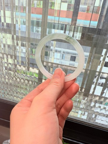 冰飄花 天山翠手鐲|翡翠平價版、圓骨鐲、內徑50.4