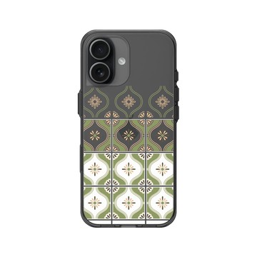 iPhone 17 Clear (相機按鈕) 酷墨灰 - 老屋顏 Old House Face - Newtro印花磚 - 雛菊