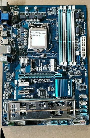 技嘉 GA-H77-DS3H 主板 12 張有檔板 實物拍攝 電腦零件 月店保修【三和電腦配件店】