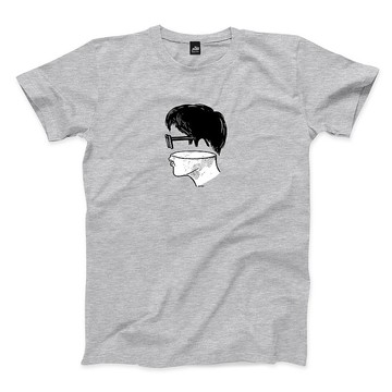 腦袋空空的我在假裝思考 - 深麻灰 - 中性版T恤