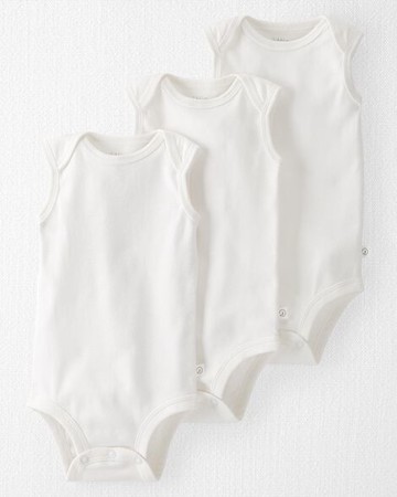 3-Pack Organic Cotton Bodysuits