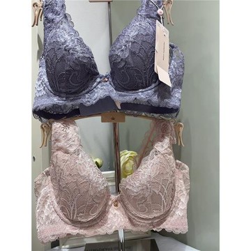 黛安芬專柜正品薄款經典舒適透氣大胸顯小蕾絲女文胸內衣 16-8865