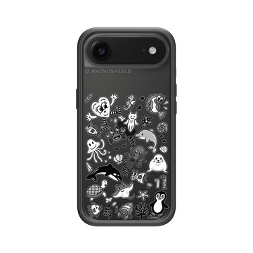 iPhone Air Mod NX -邊框背蓋組合 (相機按鈕) 黑 - Chocomoo - SAVE THE OCEAN: OCEAN FRIENDS
