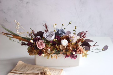 永生花吐司桌花(中)/宅配限雙北地區,跨縣市需自取