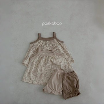 peekaboo 圖騰背心兒童套裝｜女童套裝 韓國童裝 寶寶衣服 嬰兒衣服 兒童睡衣 兒童衣服