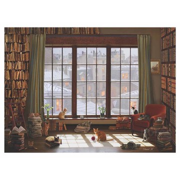 窗邊的貓_拼圖_1000片