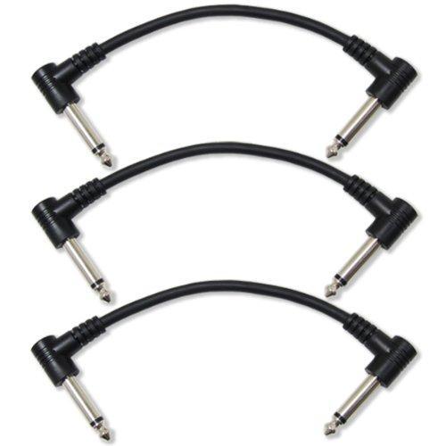 オーディオ ケーブル |GLS Audio Inch Patch Cable Cords (0.5 feet) Right Angle