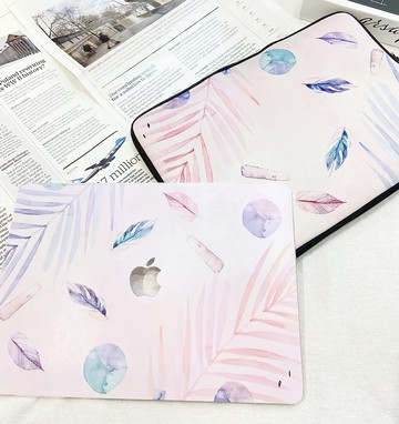 88折福袋 寧靜羽毛macbook殼及電腦包