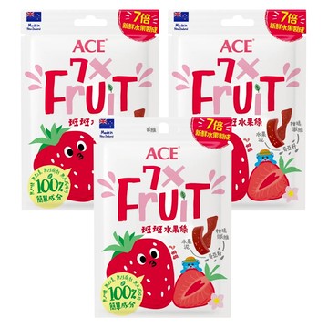 ACE 斑斑水果條 草莓 + 奇亞籽  32g  3包