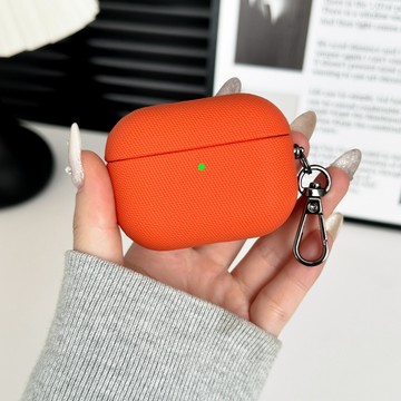 官方皮愛馬仕橙 AirPods Pro3 藍牙耳機殼 AirPods Pro2 3代 耳機套 蘋果4代保護殼 耳機防摔殼