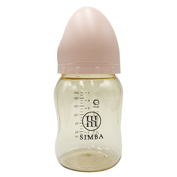 Simba 小獅王辛巴 新生適用 蘊蜜鉑金PPSU寬口防脹氣奶瓶  栗粉  200ml  1瓶