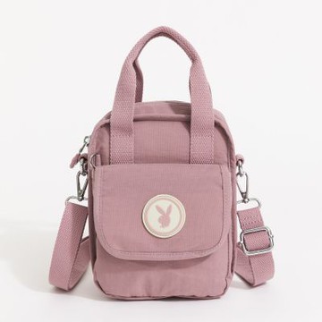 PLAYBOY - 直立手提包附長背帶  Daily Life系列 - 粉紫色