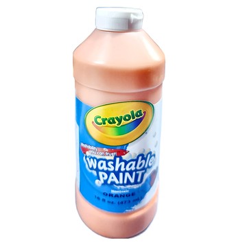 Crayola 繪兒樂 可水洗兒童顏料 橙色  16oz  1色