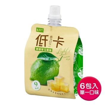 盛香珍 低卡檸檬愛玉180gX6包入/盒