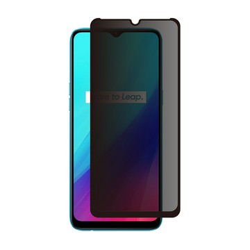 RedMoon realme C3 9H防窺玻璃保貼 2.5D滿版螢幕貼