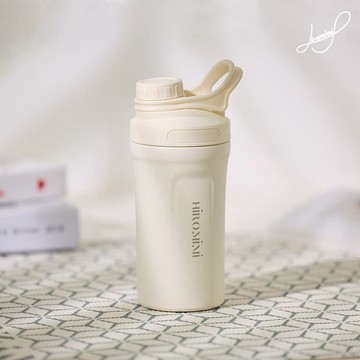Hiromimi 316不鏽鋼運動保溫杯600ml-奶白