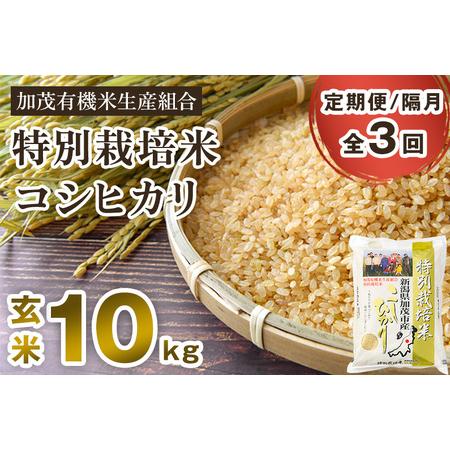 ふるさと納税 新潟県加茂市産 特別栽培米コシヒカリ 玄米10kg（5kg×2）従来品種コシヒカリ 加茂有機米生産組合 定.. 新潟県加茂市