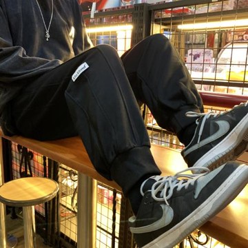 衛褲男款春秋季加絨加厚休閑褲子男士潮牌美式高街寬松束腳運動褲