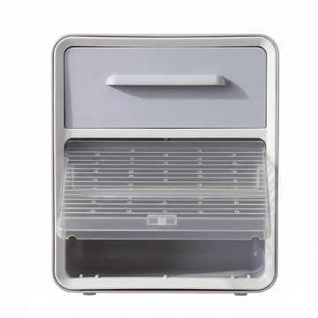 葉子小舖 北歐風衛生紙置物盒 雙層 大 灰色 壁掛式  1個