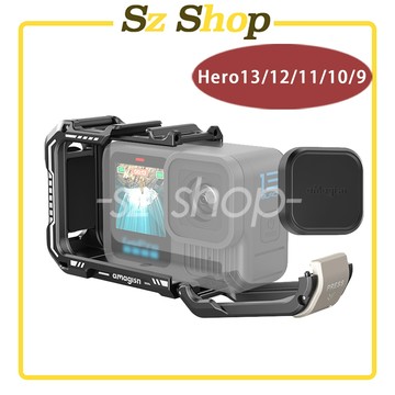 GoPro hero 13 /12 /11 /10 /09快拆鋁合金邊框+鏡頭套 /GOPRO 13鋁合金邊框/金屬兔籠