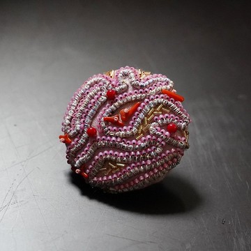 大海的回憶 2 珠刺繡胸針 多色