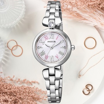 CITIZEN星辰 Wicca 星飾系列 太陽能 優雅羅馬腕錶 新年禮物 推薦 送禮 23.5mm / KP5-611-91