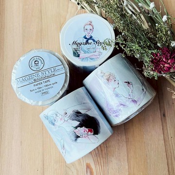 季季Chichi // MAGZINE STYLE no.1 // UV印和紙膠帶 5公分