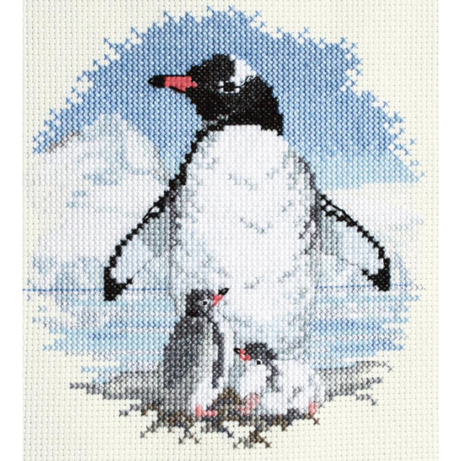 Bothy Threads クロスステッチ刺繍キット "Birds Penguins And Chicks" (ペンギンの親子) PN01 ボシースレッズ 