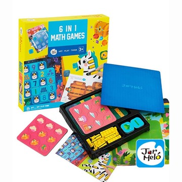 【JarMelo 原創美玩】六合一數學啟蒙遊戲 JA93894 (提供中文說明書連結)