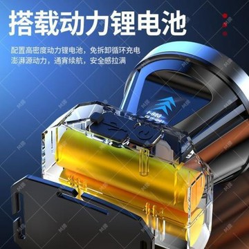 LED頭燈強光可充電防水超亮頭戴式遠射戶外礦燈釣魚手電筒粘蟲板