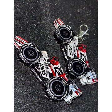 ✨店長優選✨2026F1Q版哈斯車隊小衆冰箱貼鑰匙扣禮品禮物